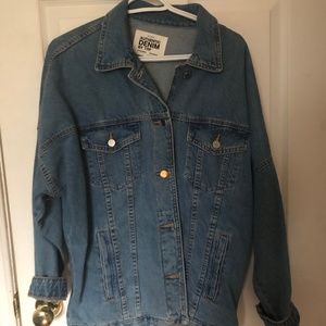 Oversized jean jacket